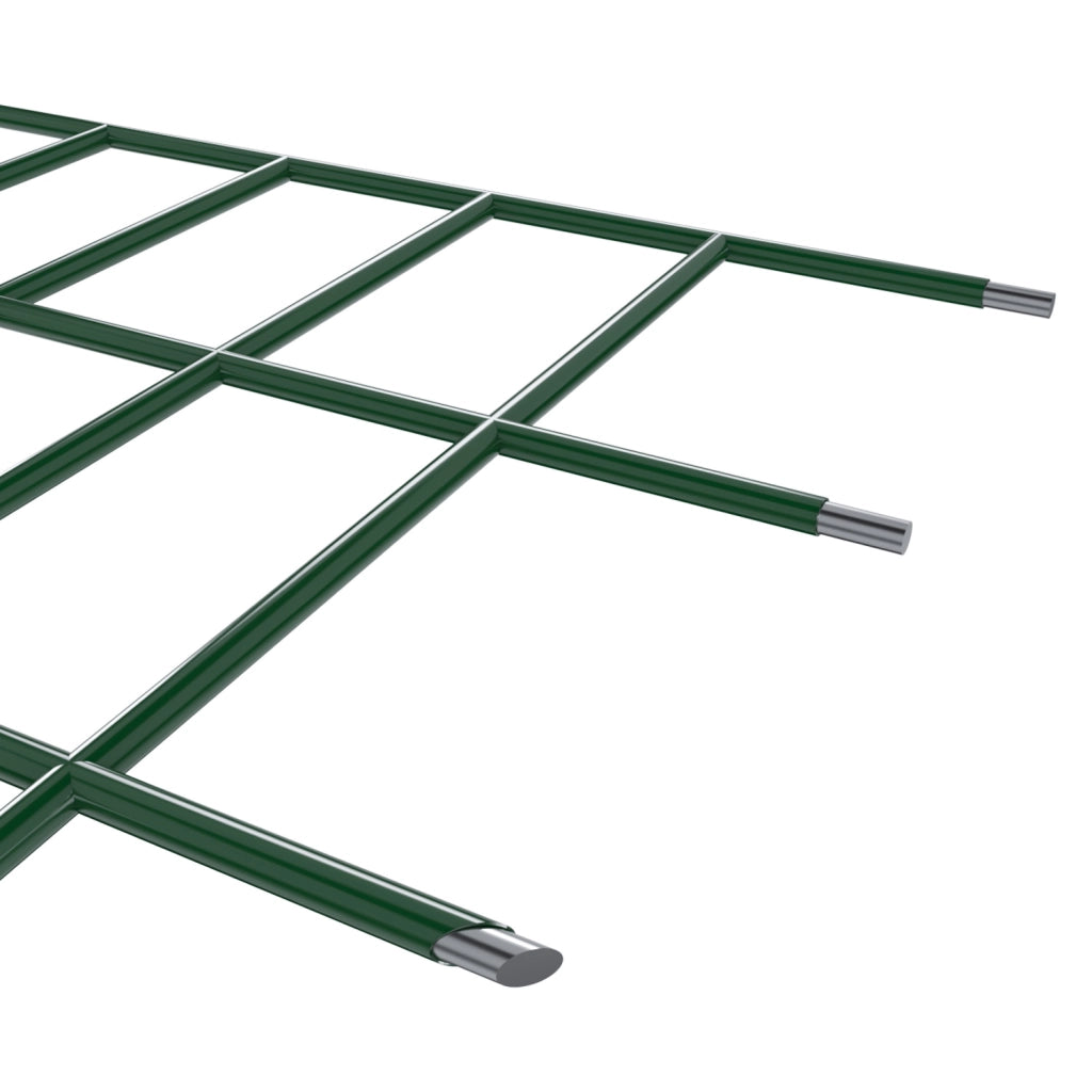 Rotolo Rete Metallica Per Recinzioni 25 M Zincata Plastificata Elettrosaldata Rigida Per Giardino Orto Piante Spazi Esterni (125 Cm)