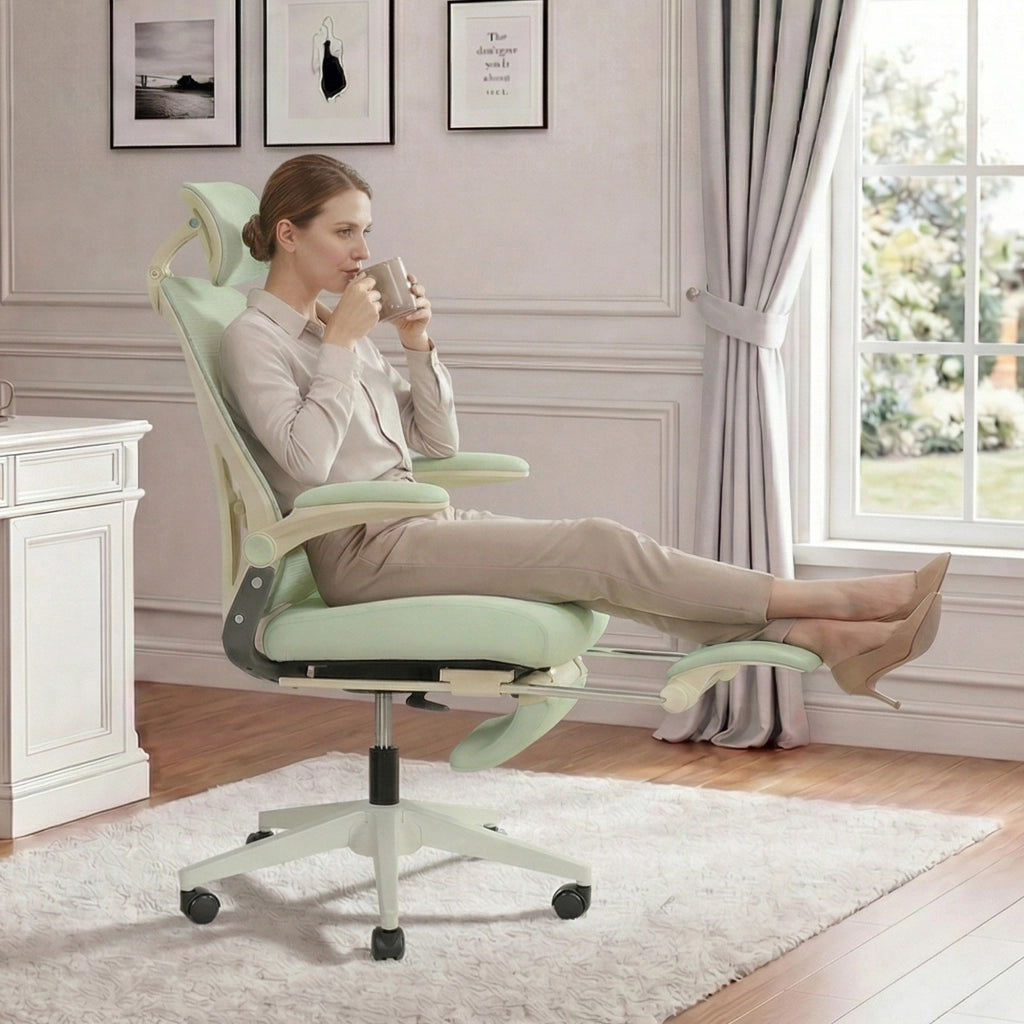 Sedia da ufficio ergonomica reclinabile ¨C Minimal ¨C verde