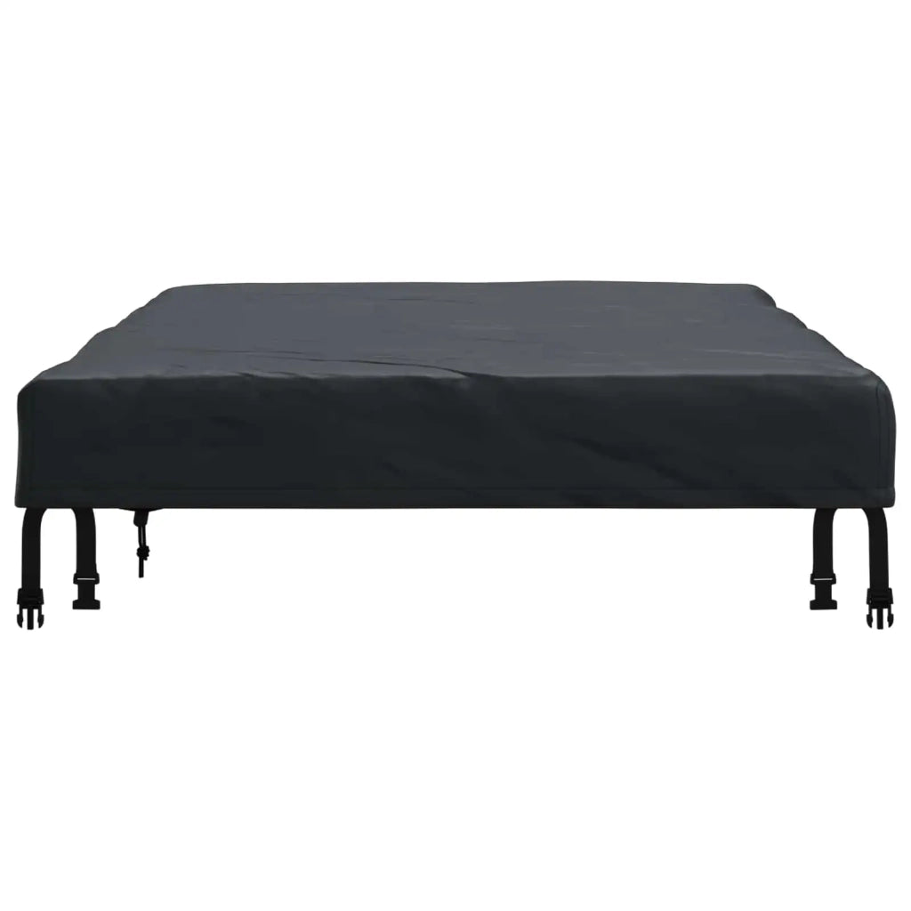 Copertura Tavolo Tinta unita Nero 182 x 102 x 15 cm Tessuto 4106113