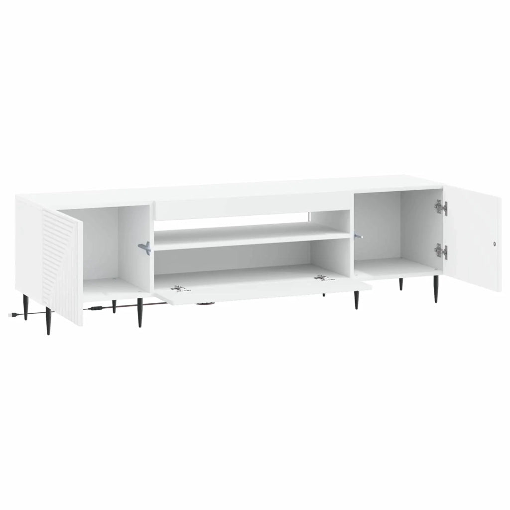 Mobile TV LED HAARLEM 153 x 35 x 43 cm Bianco 896905