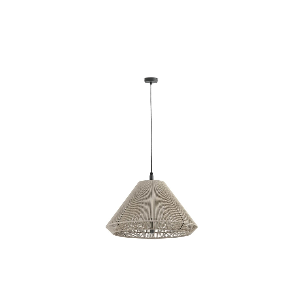 FARO BARCELONA 71579C-09 - Saigon out C70 Lampada Sospensione Grigia/Beige Cone cap