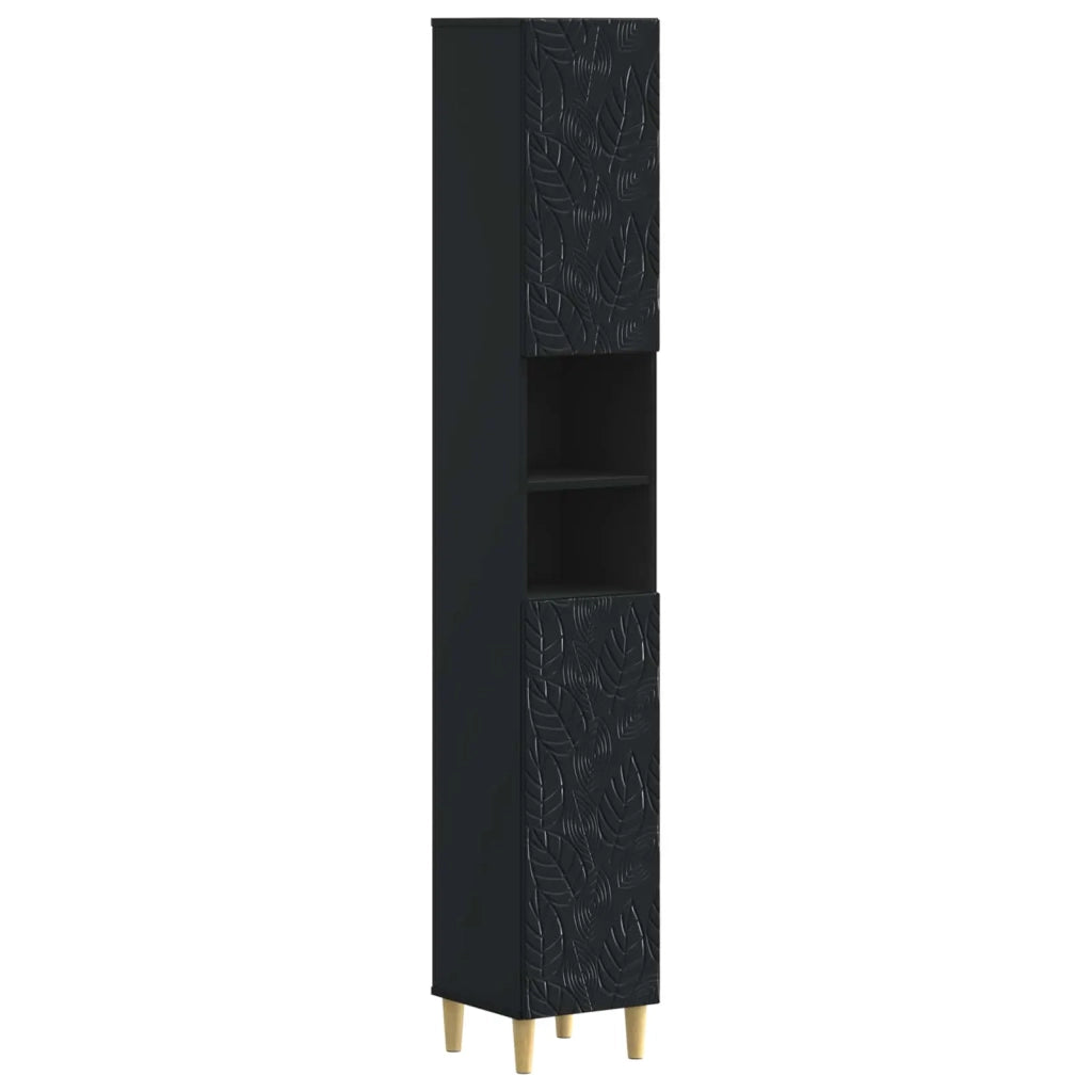 Set di Mobili da Bagno da 4 Pezzi DELFT Nero 3417946