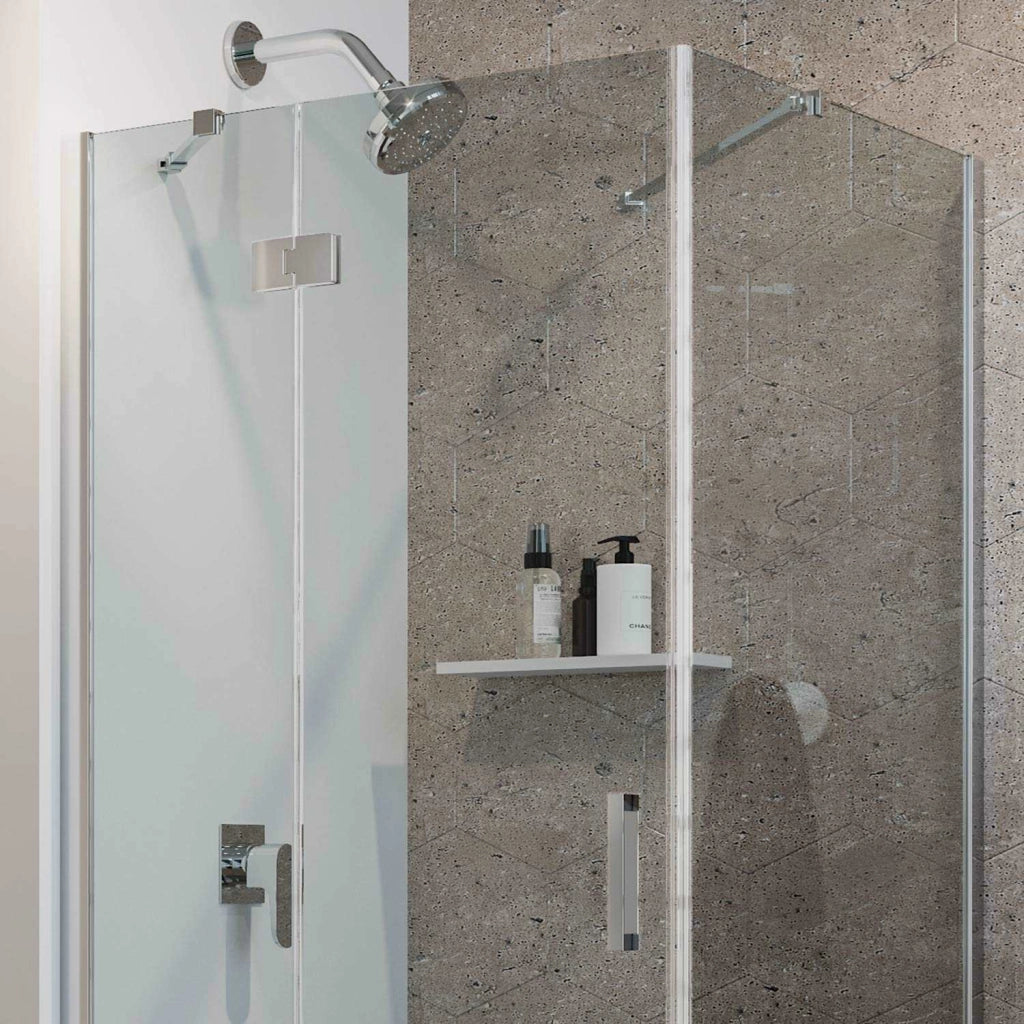 Box Doccia 100x80 CM H190 Trasparente con Easyclean mod. Flip Anta + Fisso
