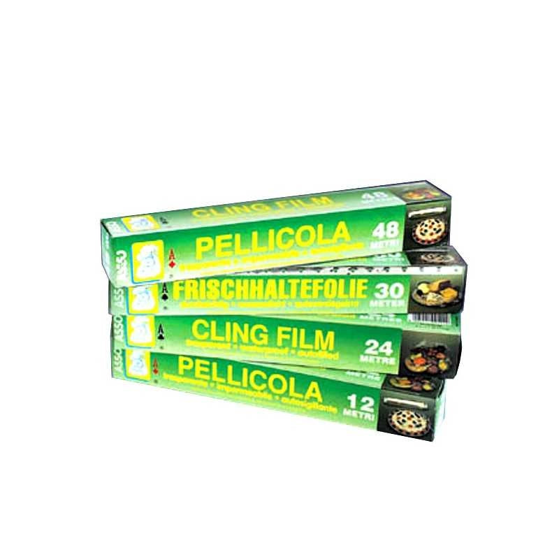 Pellicola Alimenti Trasparente m 12 h 0,28 Asso