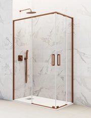 Box doccia ingresso angolare 2+2 ABANTE (TWENTY) 95x90 cm Rame