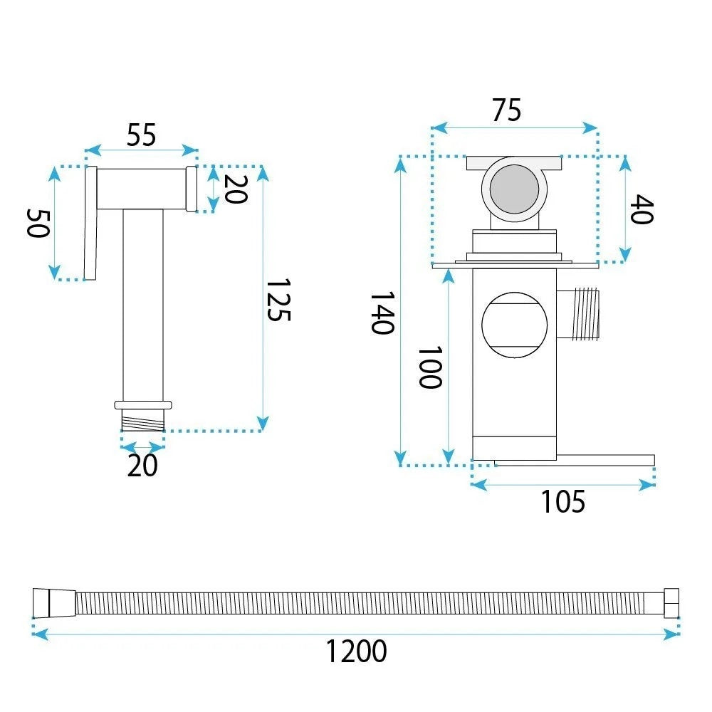 Rubinetto Bidet Rea Grace Titan