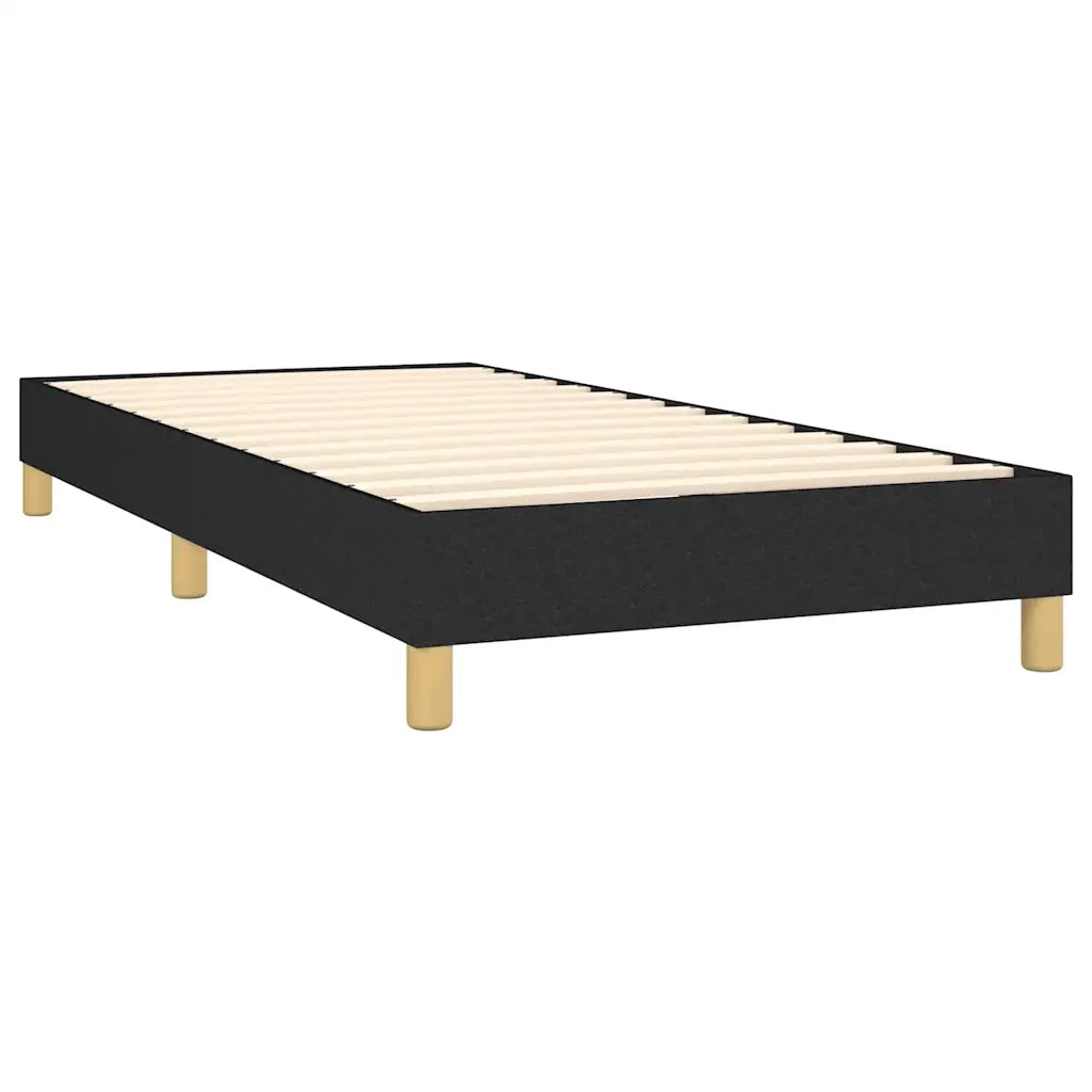 Letto a Molle con Materasso e LED Nero 90x200 cm in Tessuto 3134007