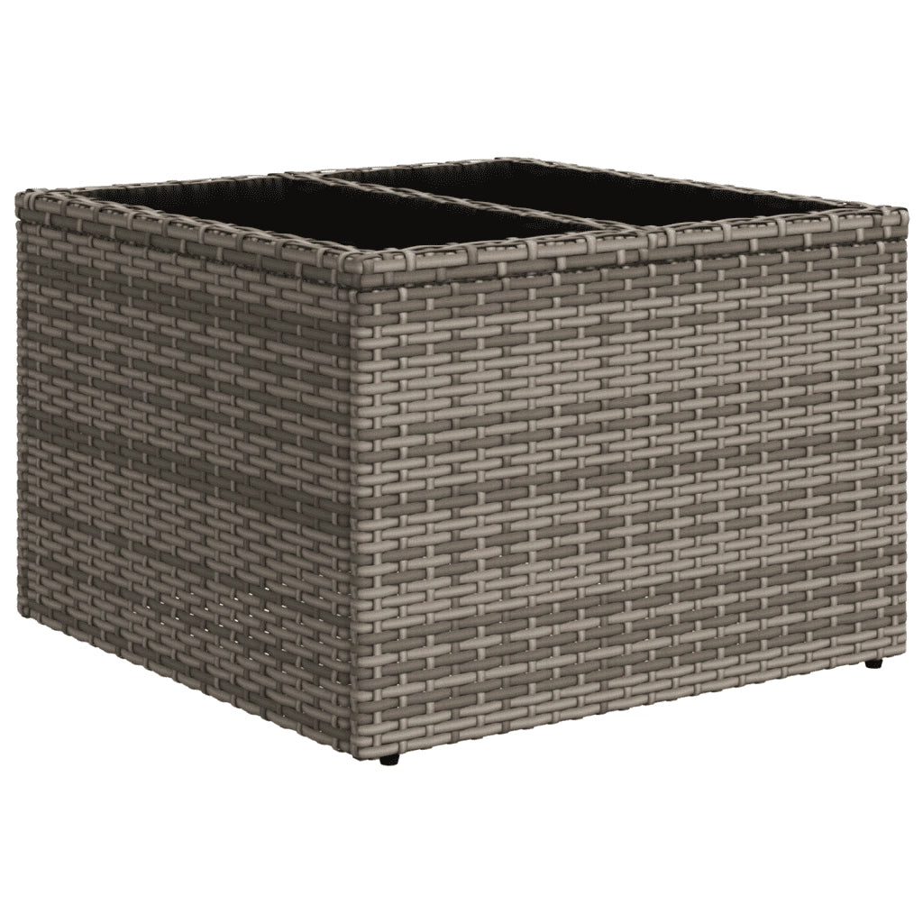 Set Divano da Giardino 10 pz con Cuscini Grigio in Polyrattan 3255367