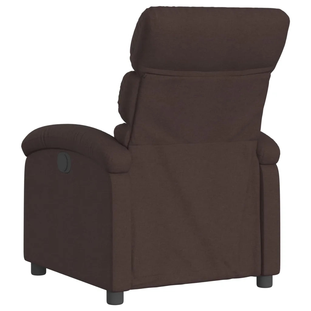 Fauteuil inclinable Marron foncé Tissu