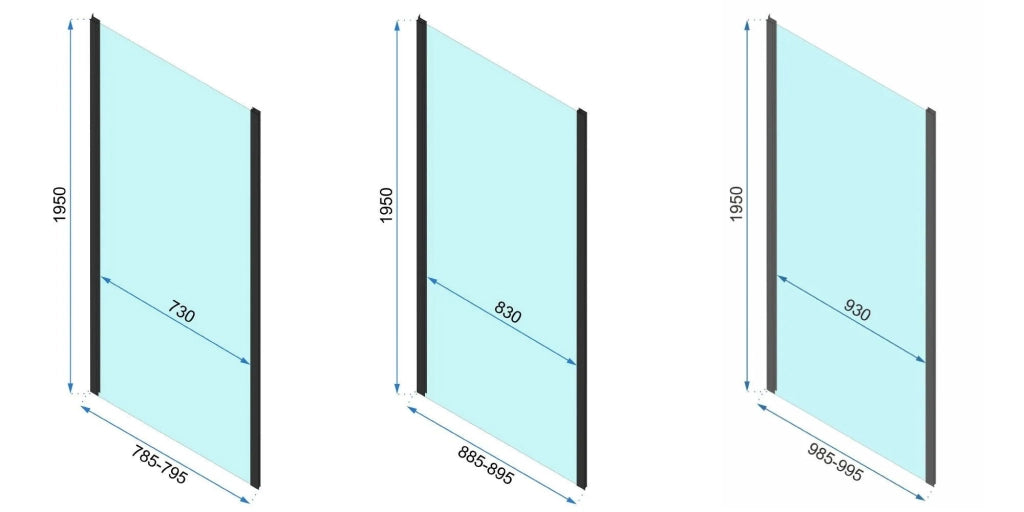 Cabina Doccia Rea Rapid Swing Chrom 100x100