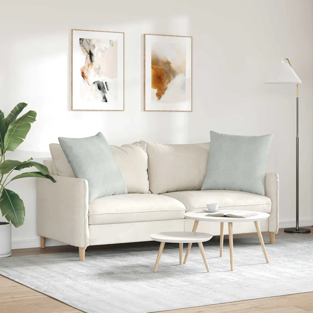 Cuscini da Divano 2 pcs Grigio chiaro 60 x 60 cm 42014014