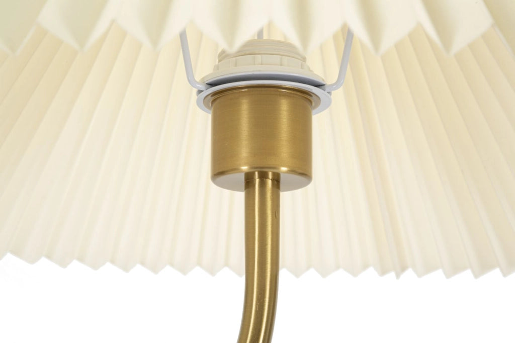 Lampada da Terra Closy Ø46x172 cm in Ferro e Plastica Nero e Oro