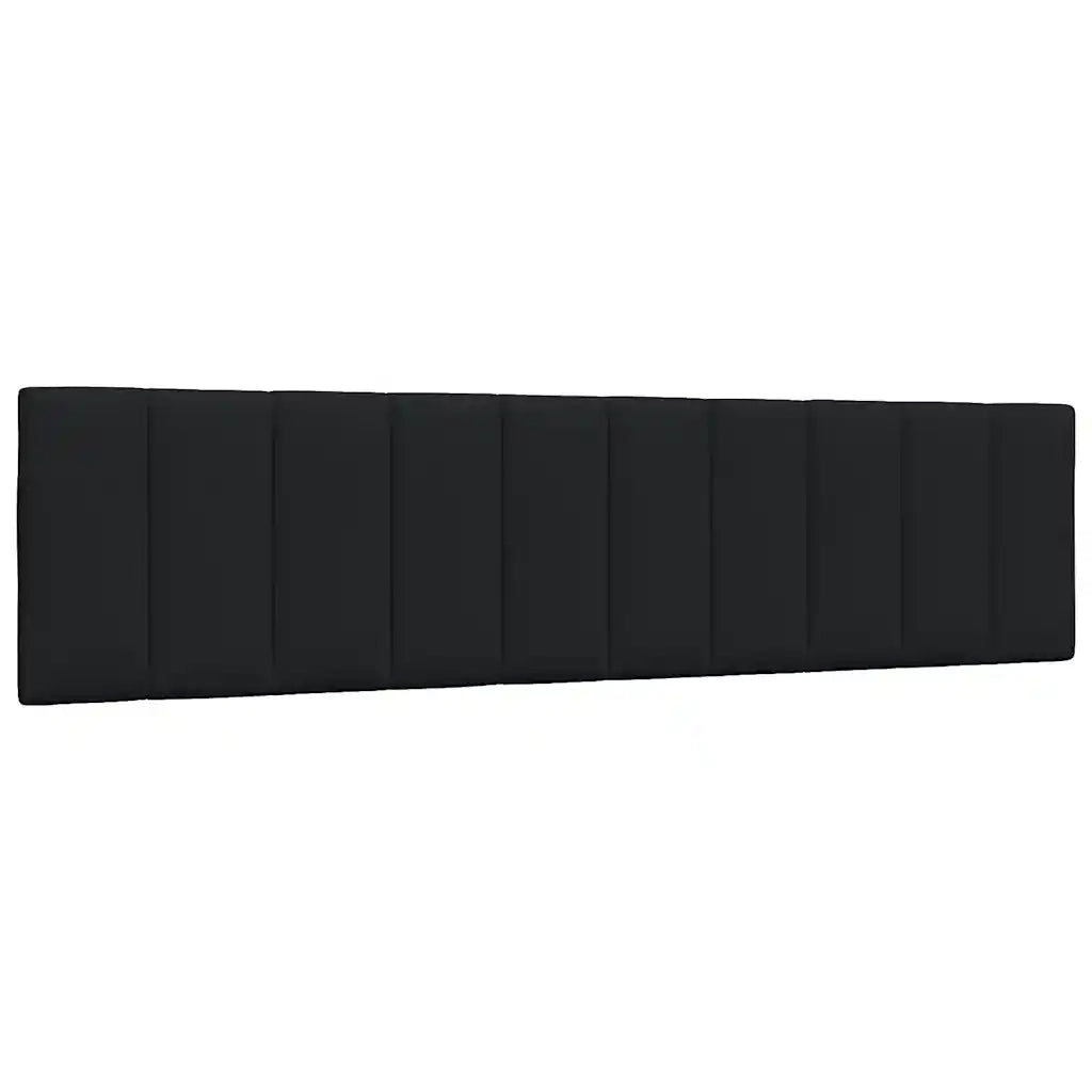 Coussin de tête de lit Hanko noir 200 cm tissu