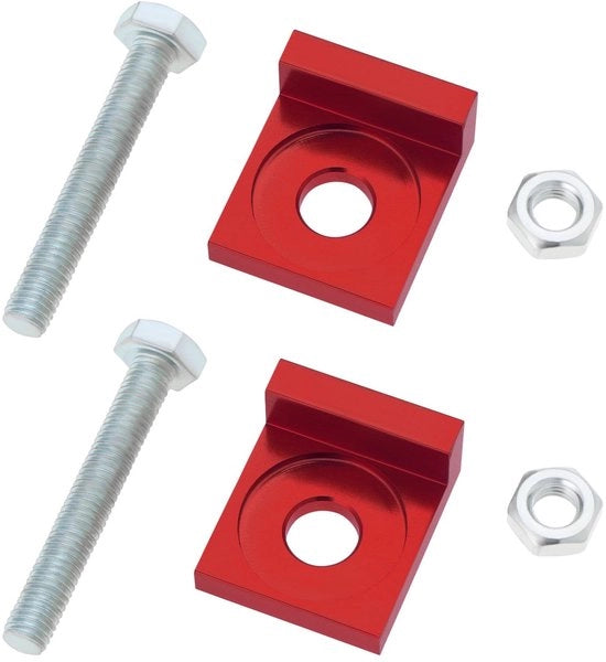 Chiave a catena 12mm con gattoni - Chiave per motori - Chiave CNC - 2 pezzi - Rosso - Metallo resistente - Chiave a catena per regolazione