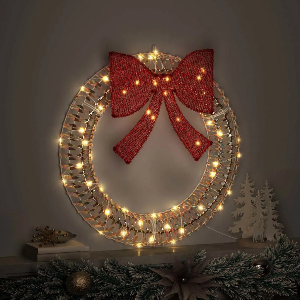 Ghirlanda Bianco caldo 75 x 75 x 8 cm PET 60 LED 42019133