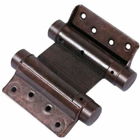 CERNIERA A MOLLA DOPPIA AZIONE 100 mm - Bronzata - 2 pezzi