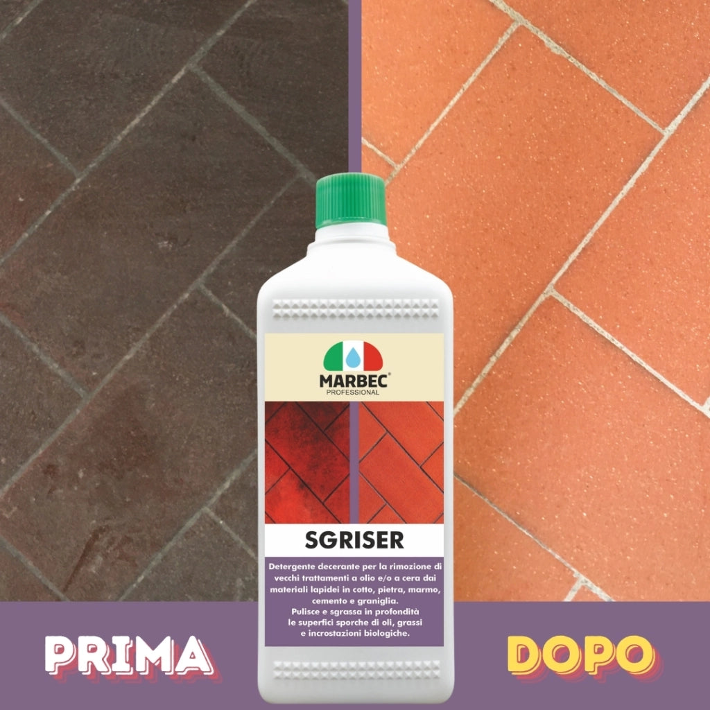Detergente sgrassante professionale SGRISER   1LTx6Pz