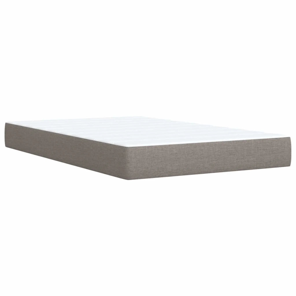 Letto con Box Spring, Materasso e LED Tortora 120 x 190 cm 3451907