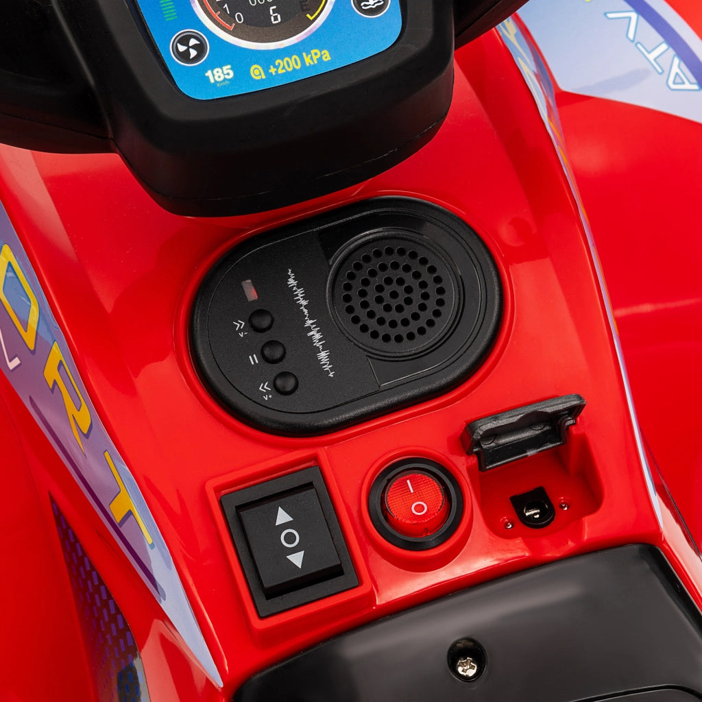 Auto Elettrica per Bambini 6V ¨C Minimal ¨C Rosso 71x40,5x45 cm