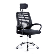 RMF Sedia Ufficio Ergonomica Professionale Reclinabile, Sedia Scrivania in Rete con Seduta Comoda e Rilassante - Poltrona Relax Ufficio con Ruote Girevoli Altezza Regolabile Nero