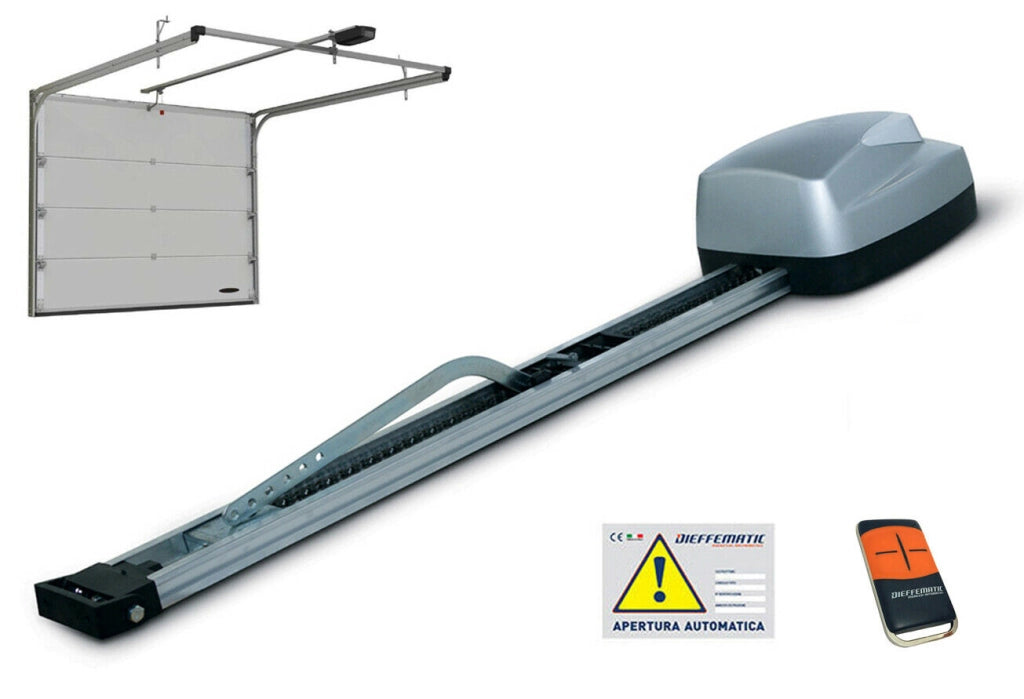 BASCULANTE AUTOMATICA KIT SOFFITTO AUTOMATISMO PORTE SEZIONALI BOX GARAGE 24V