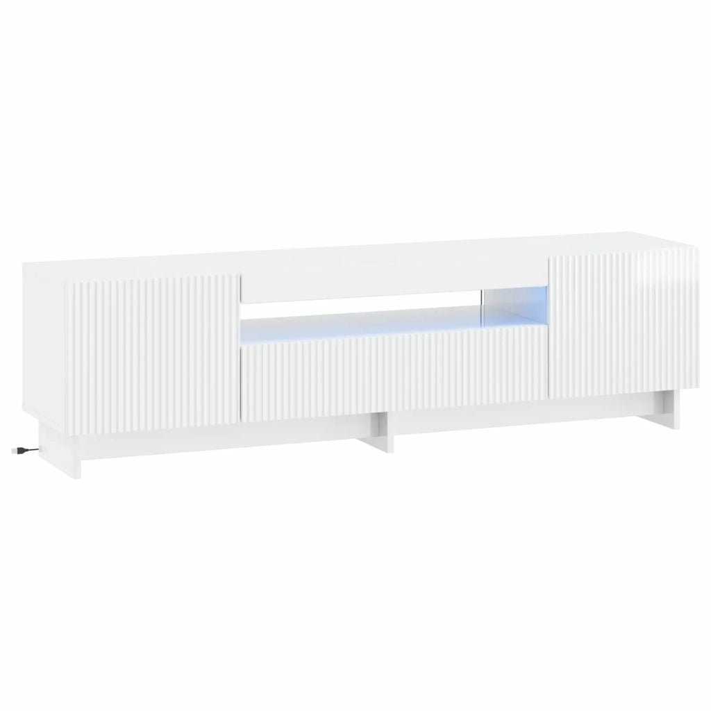Mobile TV LED EDE 153 x 35 x 43 cm Bianco Lucido 896029