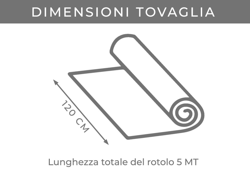 Rotolo Tovaglia Tinta Unita Per Feste Antistrappo 100% Carta Made Italy 5mtx1,20mt - 5 Metri - Nero