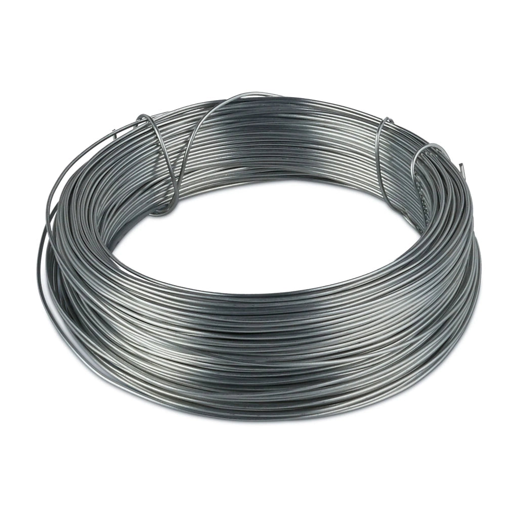 Set di 2 fili di legatura multiuso giardino casa 1 mm in acciaio zincato argentato 13_0012035