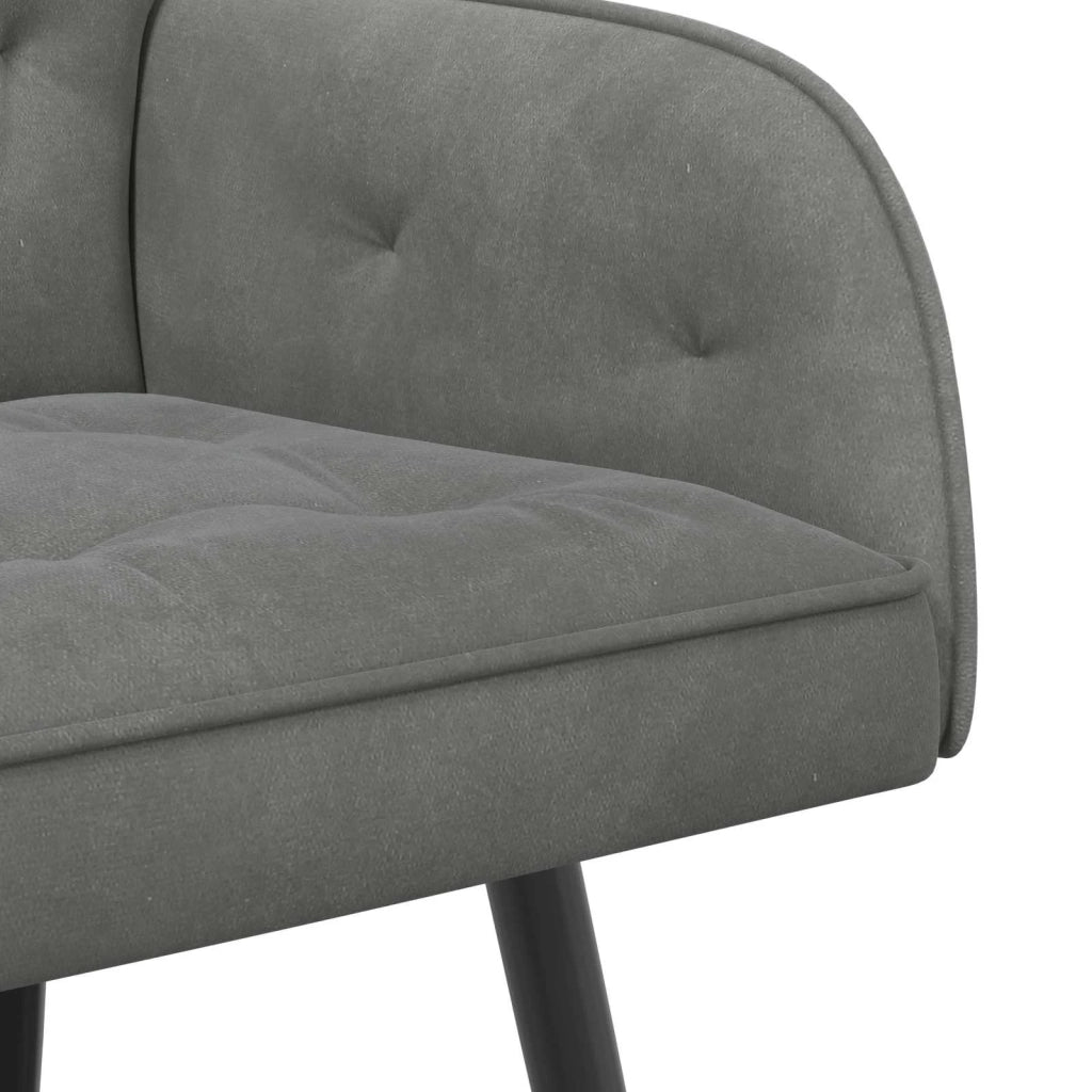 Divano a 2 posti con gambe in metallo 2 posto Grigio Scuro 42051018