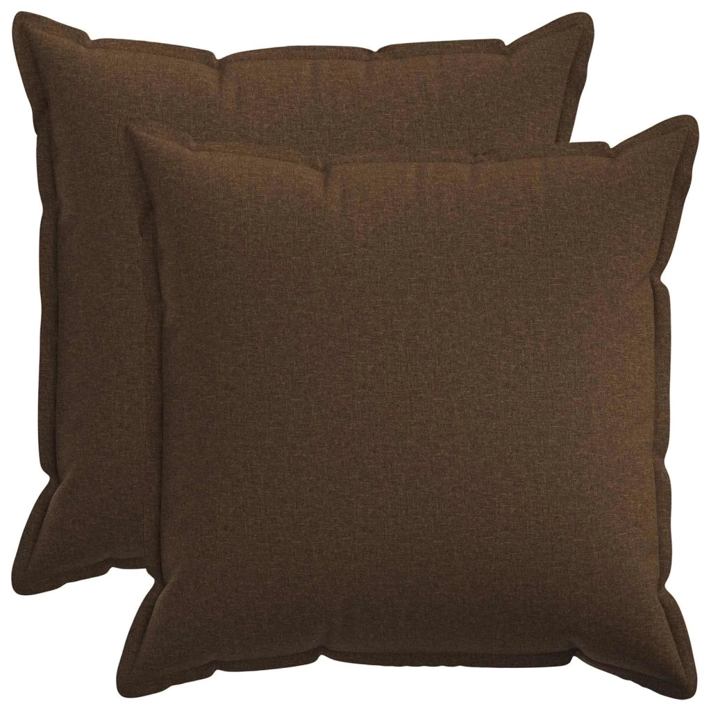 Federa 2 pcs HOUTEN Marrone 55 x 55 cm Lino 920339