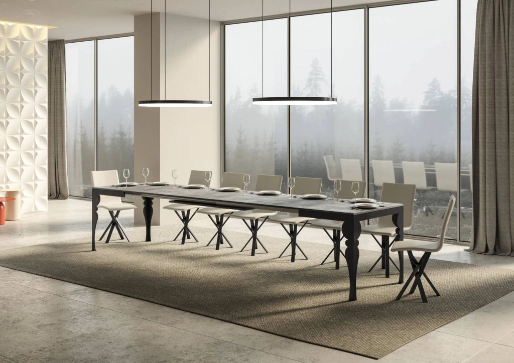 Tavolo Allungabile 120-380x90x77 cm Paxon Evolution Cemento
