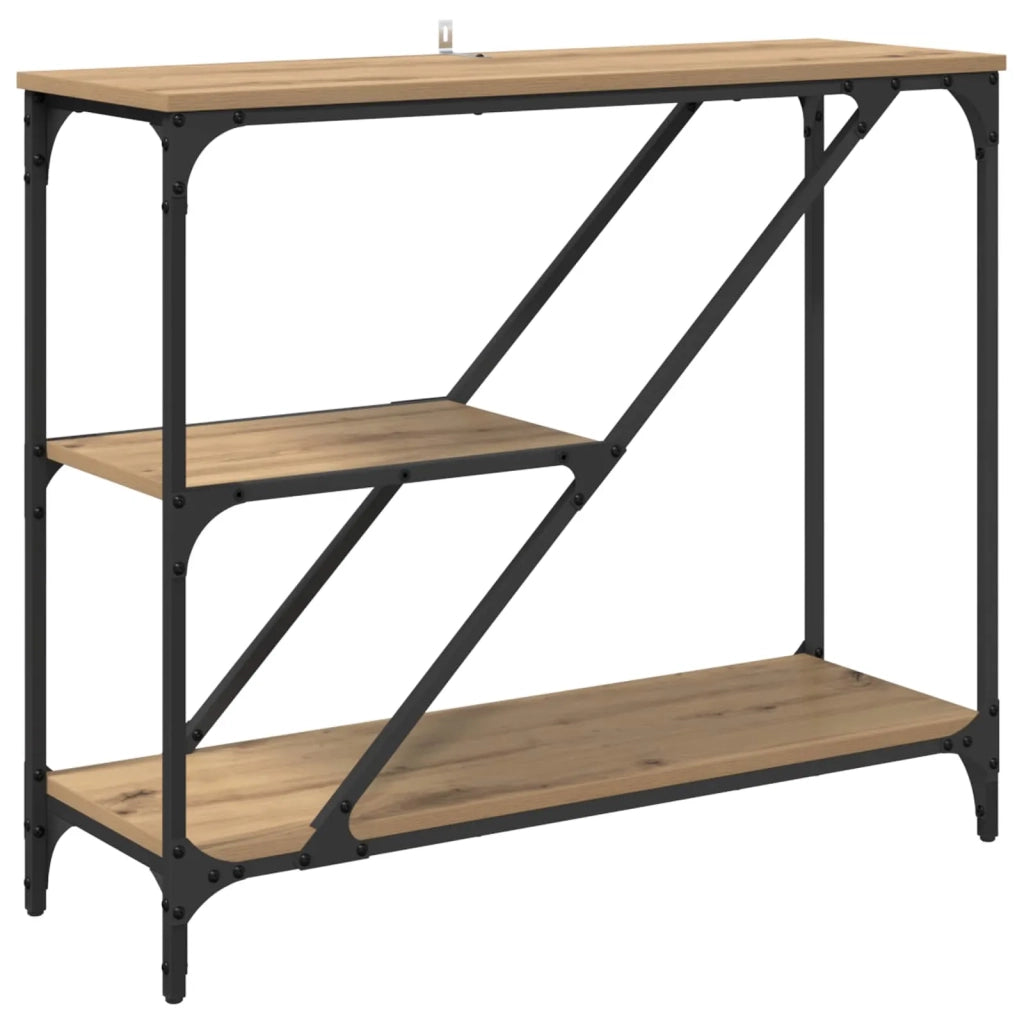 Table console Chêne artisanal 88,5 x 30 x 75 cm