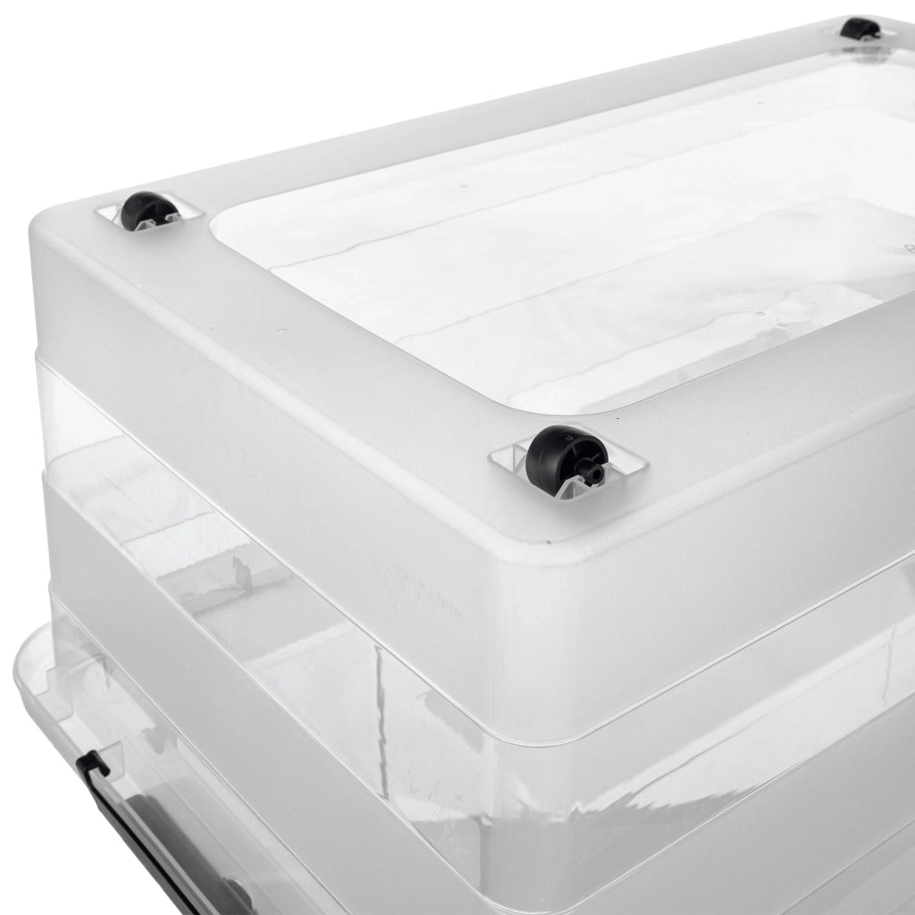 Organizzatore per giocattoli in plastica KADAX da 55 litri con coperchio