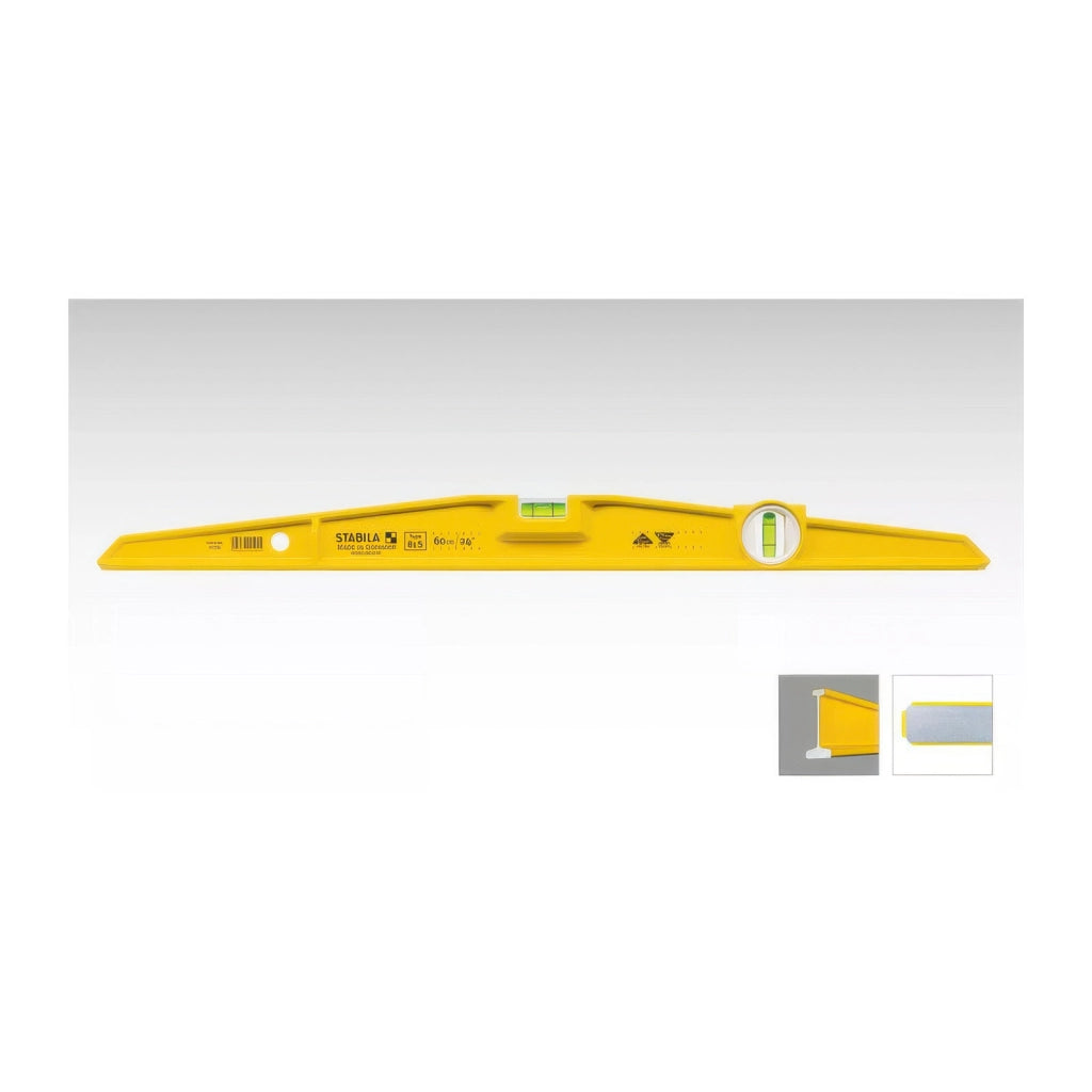 Livella a 2 Bolle Stabila da 60 cm in Alluminio Pressofuso Obliquo Art. 81 S