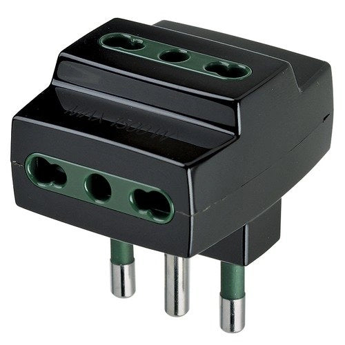 Adattatore multiplo S17+3P17/11 nero