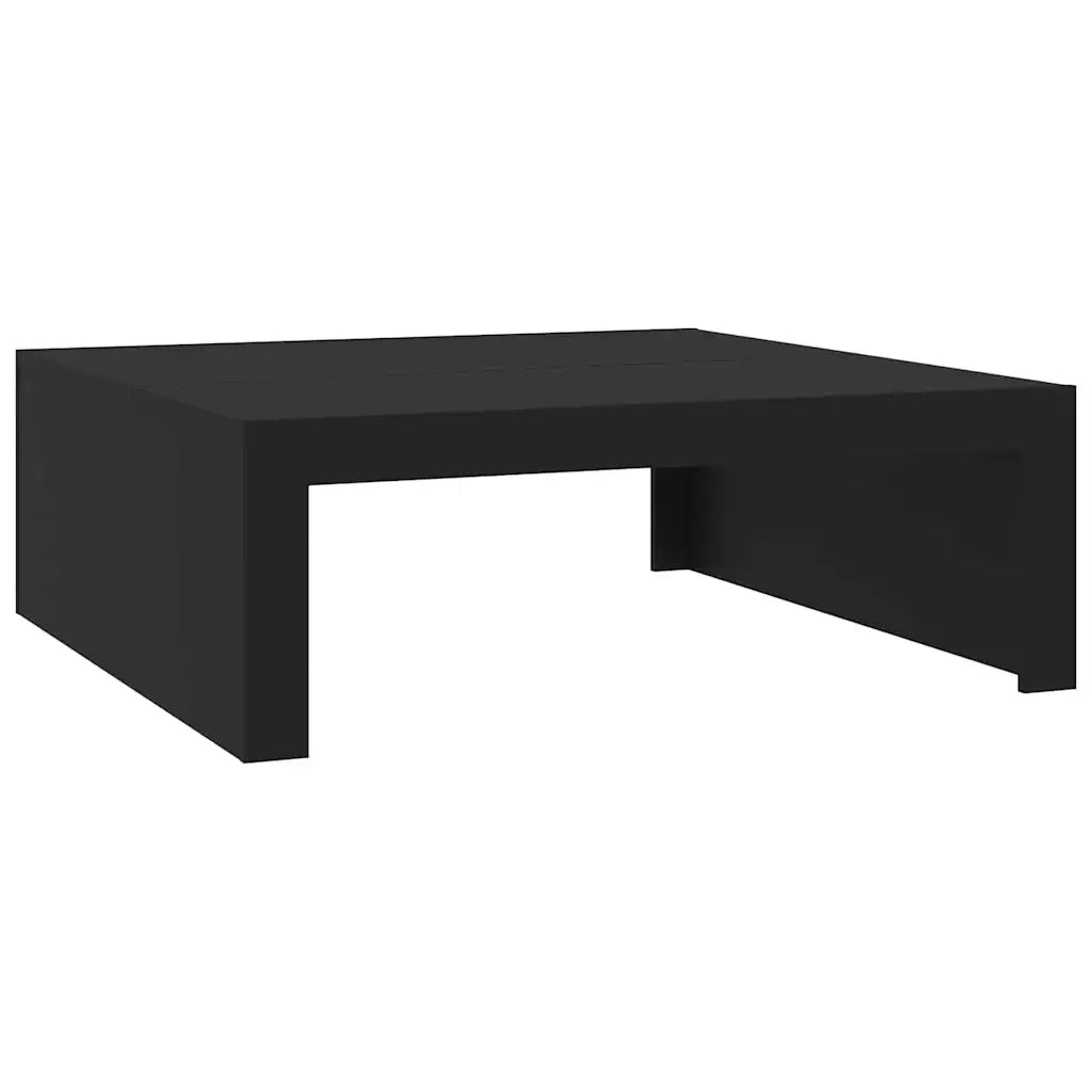 Tavolino da Salotto-Tavolino da soggiorno-Tavolo Nero 100x100x35 cm in Truciolato
