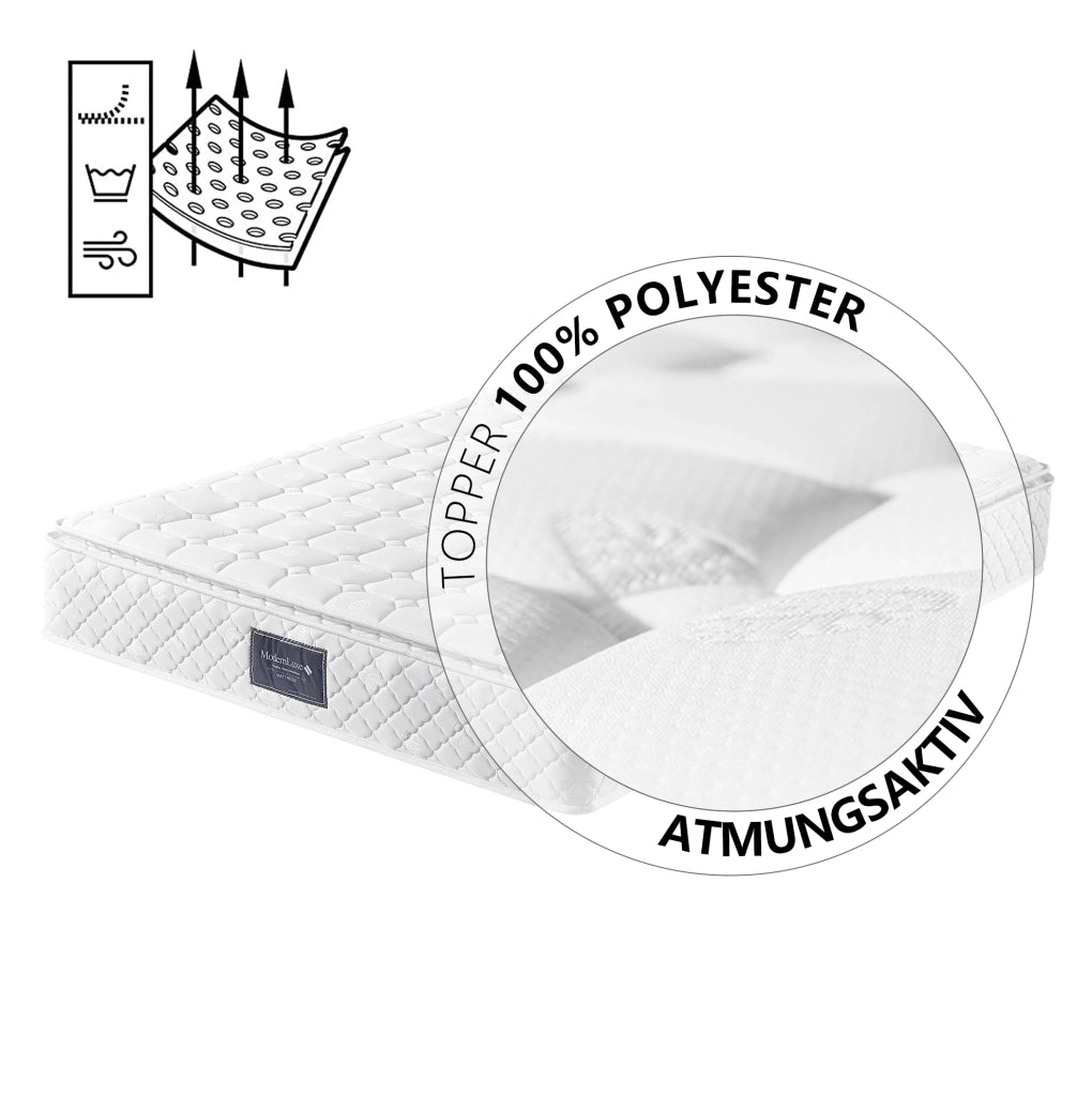Letto singolo 90x200 cm in velluto grigio con LED, presa USB e Type-C, contenitore e materasso