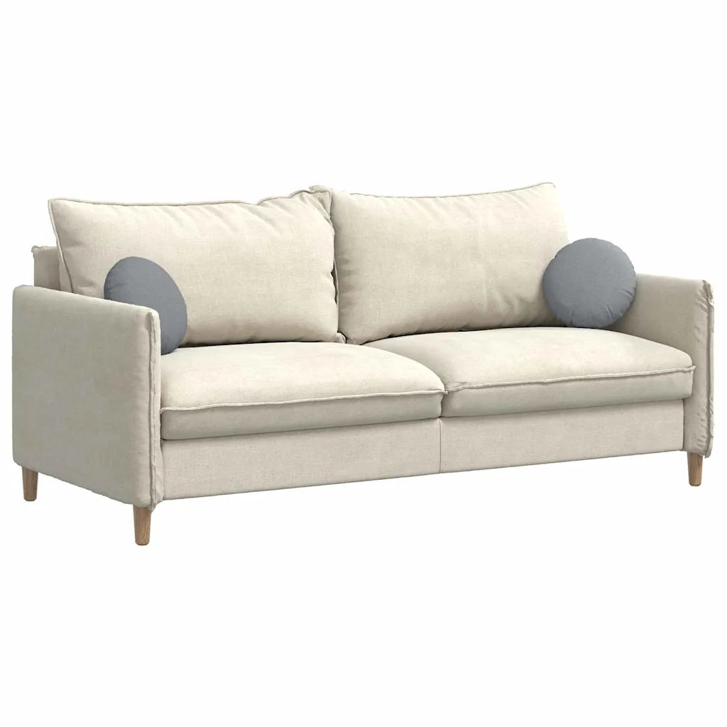 Cuscini per Seduta 2 pz | Cuscini per sedie Grigio chiaro ?30 x 13 cm Tessuto