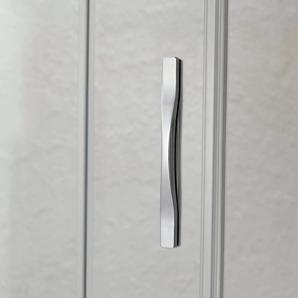Box Doccia Angolare 90x120 cm 1 Anta Scorrevole in Cristallo Opaco 6mm H198 Fosterberg Viborg Duo