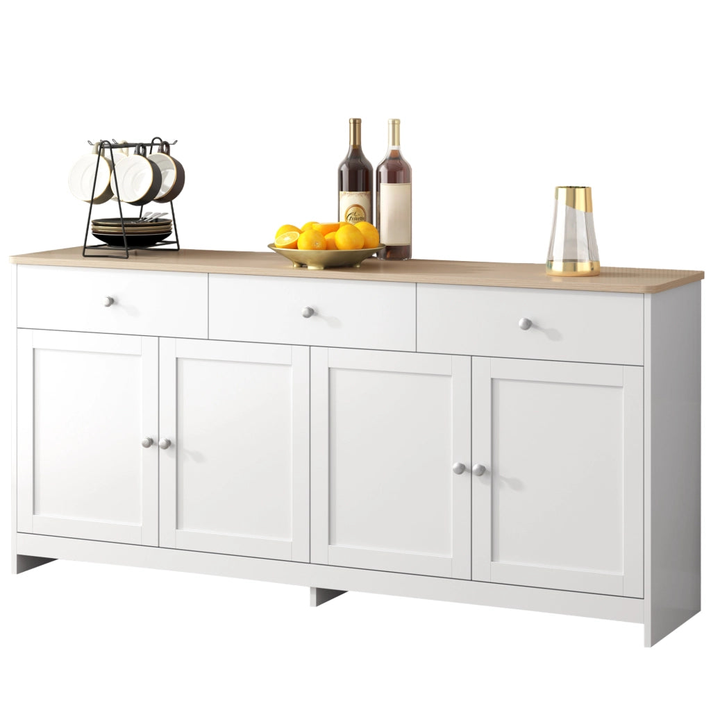 Madia rustica 160 cm con 4 ante e 3 cassetti