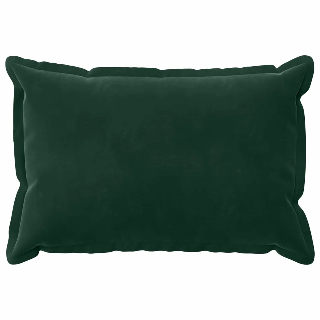 Federa 6 pcs HOUTEN Verde Scuro 30 x 50 cm Velluto 916078