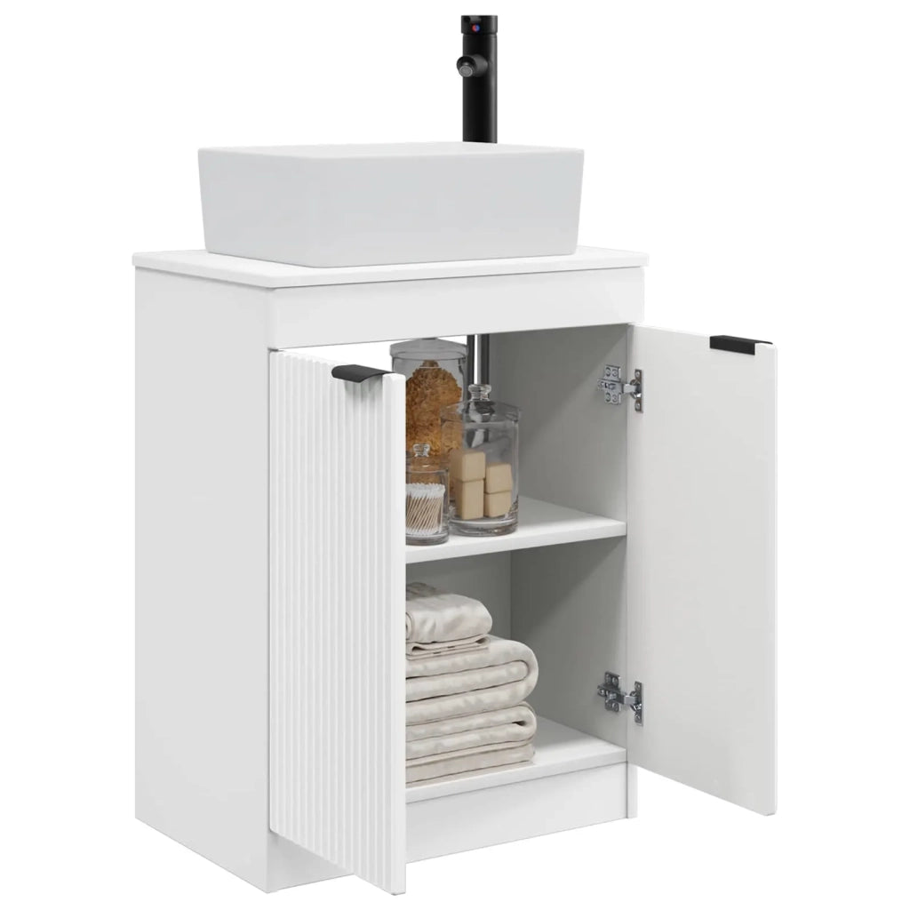 Mobile da bagno con Lavabo | Armadio Lavabo Bianco 54 x 35 x 83 cm
