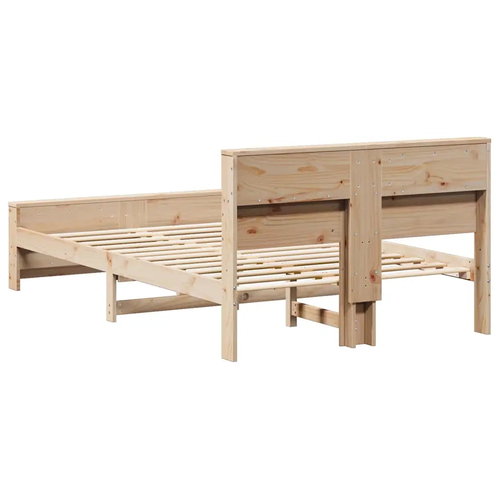 Letto matrimoniale | Letto per adulti | Struttura del letto Marrone 120 x 190 cm Legno multistrato