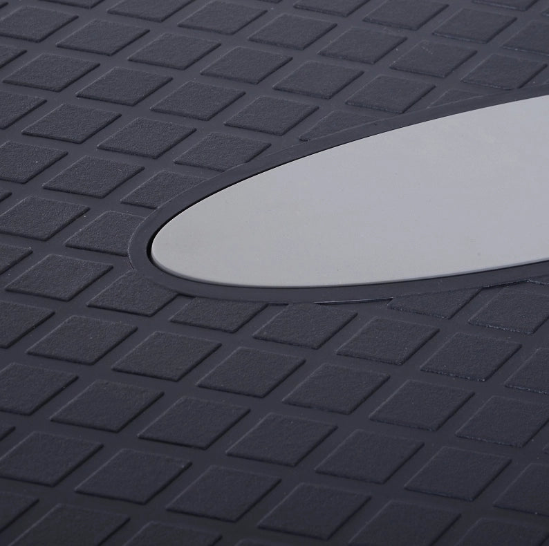 Step aerobico regolabile 68x29x15 cm in plastica nera antiscivolo per casa