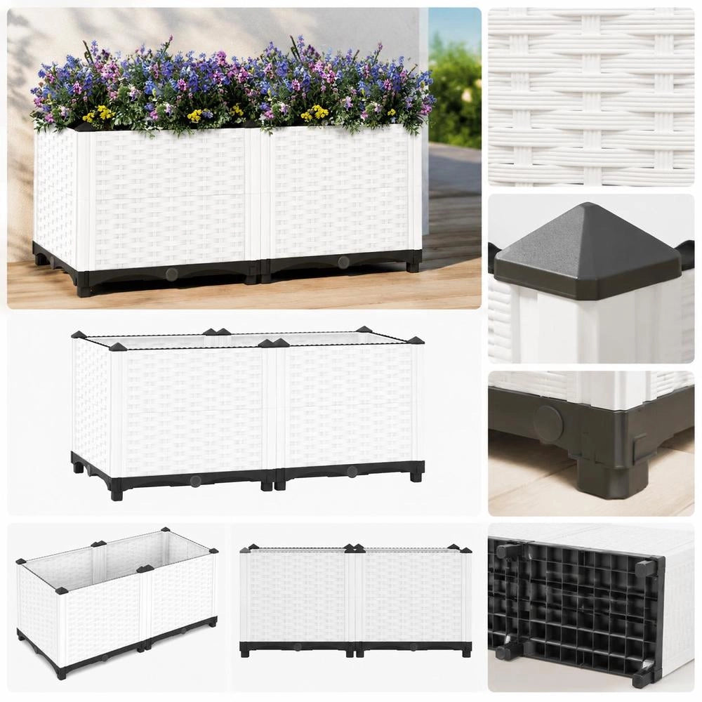 Raised Bed 80x40x38 Cm Polypropylene