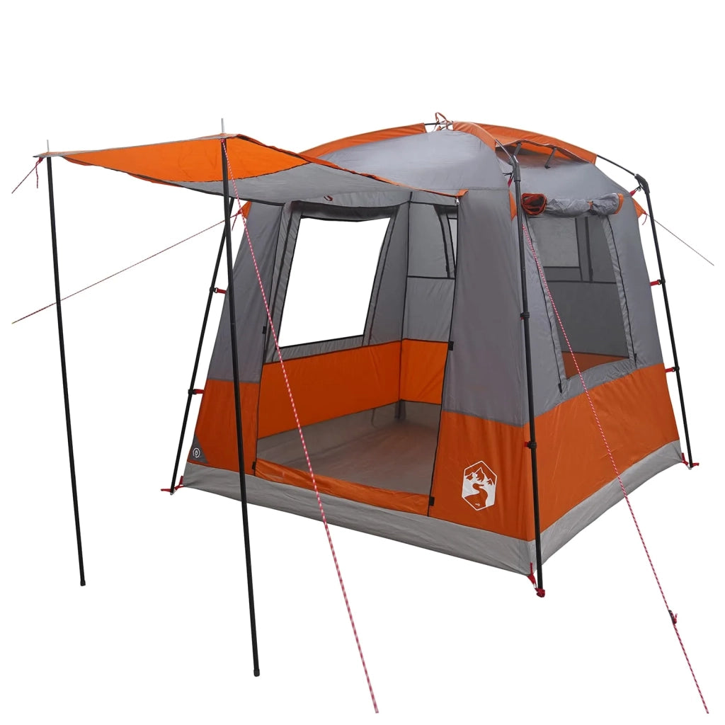 Tenda Party 4 persona Grigio e arancione 42017447
