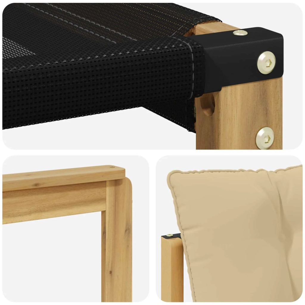 Set di divani da esterno 4 pz Bianco e Beige 3388631