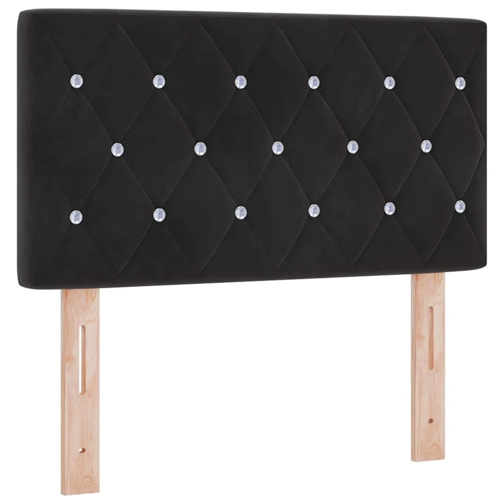 Testiera | Testata Nero 80 cm Velluto