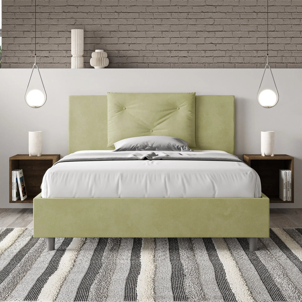 Letto Matrimoniale 160x200 cm con Rete Appia Tè Verde