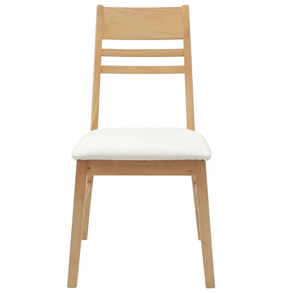 Sedie da pranzo 2 pcs Naturale 43 x 54 x 89 cm